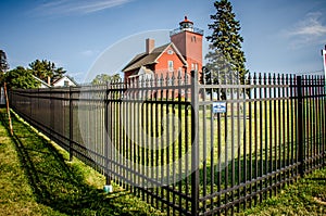 Two Harbors Lighthouse is Minnesotas oldest lighthouse and overlooks Agate Bay