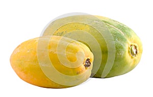 Two Hawaiian Papayas