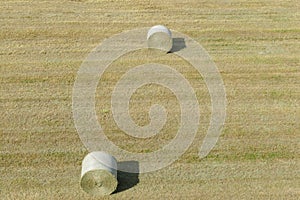 Two hay bales