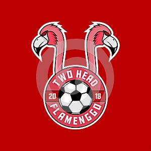 Two head flamengo sports logo photo