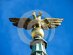 Two headed eagle on city hall