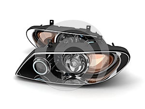 Two headlight car