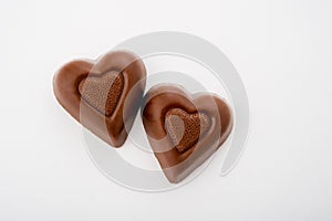 Two Heart Shaped Chocolates