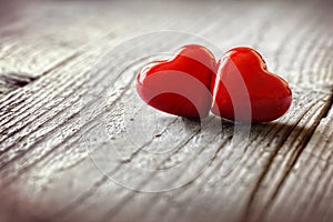 Two hearts in love photo