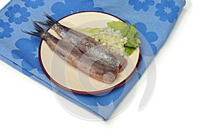Two Herring fillets
