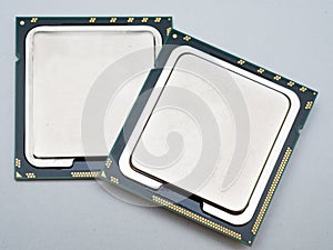 Two high end desktop processors isolated.