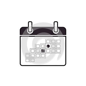 Two highlighted one with a circle and another filled in solidly indicating