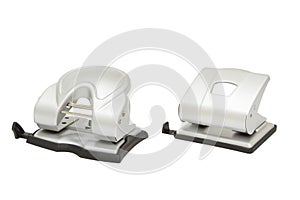 Two hole punchers isolated