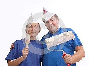 Two home painters photo