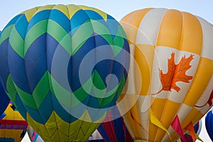 Two Hot Air Balloons Launching