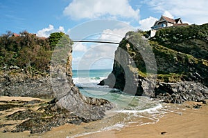 Two houses on the cliff, Cornwall