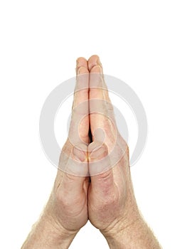 Two Human Palms in Prayer