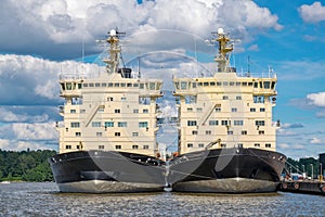 Two Icebreakers. Helsinki, Finland, EU photo