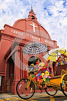 Two icons of Malacca, Malaysia