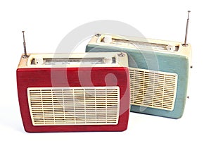 Two vintage radios photo