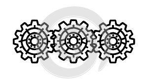 Two Interlocking Abstract Geometric Forms, vector design Generative AI