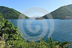 Two islets off the coast of Perast in the Bay of Kotor