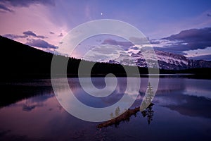 Two Jack Lake before sunrise