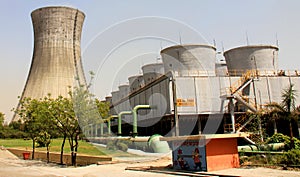 Two kinds of Cooling towers of Thermal Power Plant