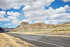 Two Lane Highway in Central Washington