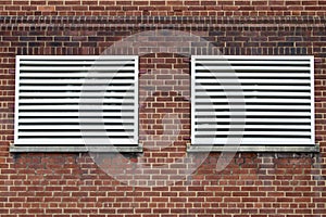 Two large air vents photo