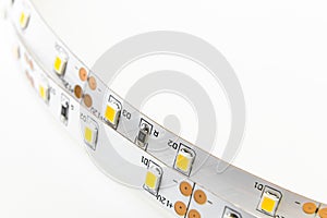 Two LED strip with 3-chip SMD modules uninsulated