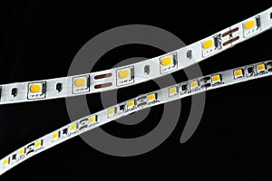 Two LED strips, 12 volts, and 24 volts.