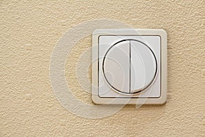 Two levers ivory light switch