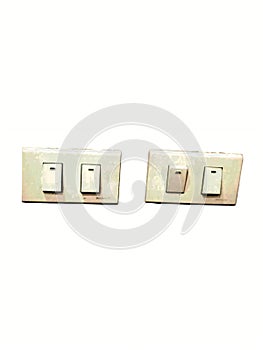 Two light switches to turn on and off.