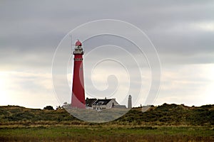 Two lighthouses in the dunes