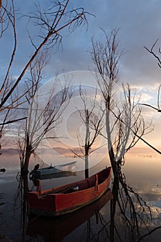 Two little fishing boats