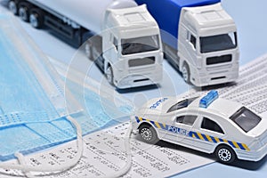 Two lorry toys stopped by police