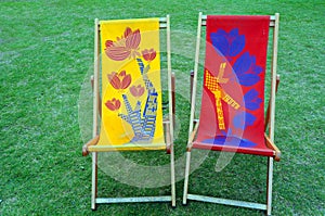 Two lounge chairs