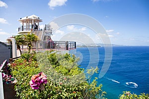 'Two lovers point' in Guam on clear day.