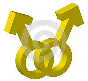 Two male symbols