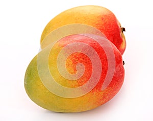 two mango fruit