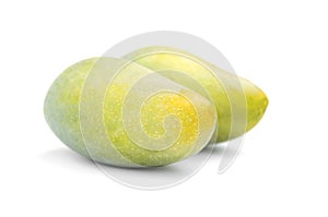two mango isolate on white