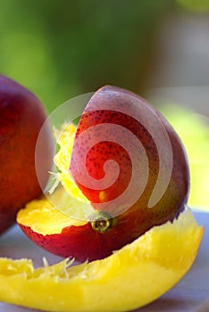 Two mangoes fruits