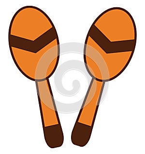 Two maracas, icon