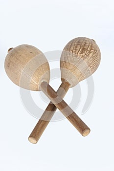 Two Maracas isolated on white