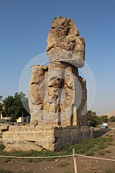 Colossi of Memnon, Right Statue, Near Luxor, Egypt