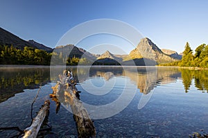 Two Medicine Lake in Glacier National Park, Montana photo