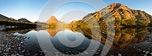 Two Medicine Lake Sunrise Panorama photo