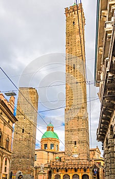 Two medieval towers of Bologna Le Due Torri