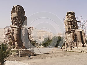 Two Memnon Colossi