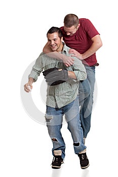 Two men with baseball photo