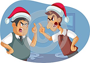 Two Men Fighting on Christmas Over Political Views