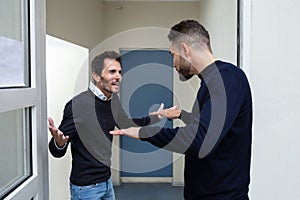 Two Men Quarreling With Each Other photo