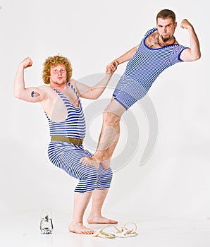 Two Men in Sailor Costumes photo