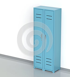 Two metal lockers